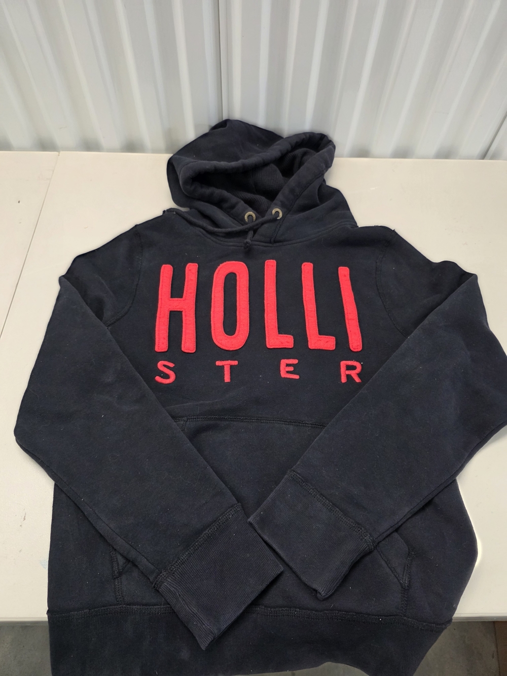 Vintage Hollister CA Hoodie Sweatshirt Y2K Surf Embroidered Large